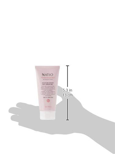 Natio Australia Rosewater Hydration Moisture Boost Day Cream-Gel, 2.5 oz - Face Cream with Shea Butter - Face Moisturizer for All Skin Types (Pack of 2)