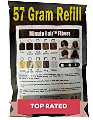 Hair Building Fibers Dark Brown 57 Grams (2 oz) Minute Hair Refill Hair Loss Concealer That You Can Use for Your Bottles From Competitors Like Toppik, Xfusion (Dark Brown)
