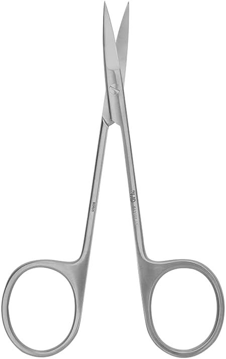 RWD IRIS-Fine Micro Scissor, 4.2 Inch Sharp Tip Curved Iris Medical Scissors, Martensitic Stainless Steel Surgical Scissors, Precision Cutting for Surgical, Dental & Lab, S12006-10