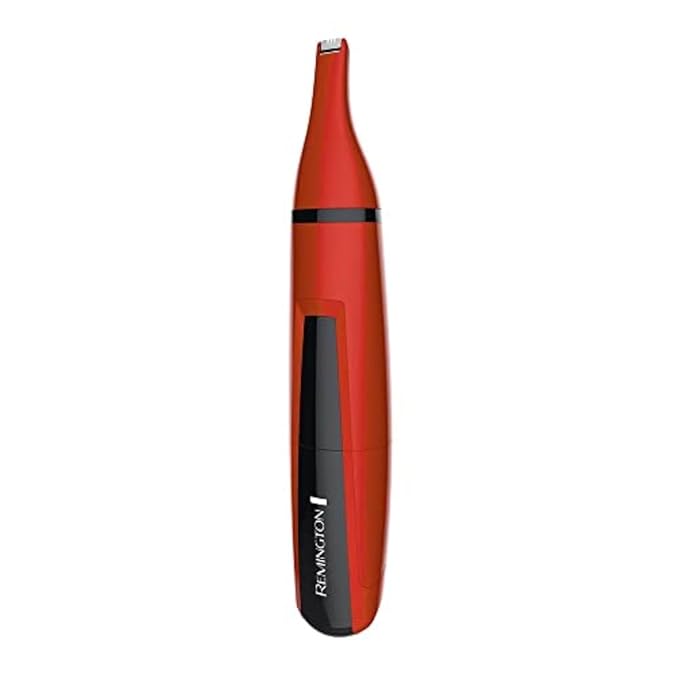 Remington ND3150CDN Pocket Size Battery Operated Travel Nose Ear Trimmer, Red