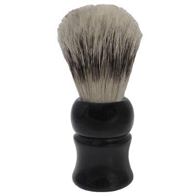 ScalpMaster Deluxe Shaving Brush, Pure Badger Bristles and Black Resin Handle for great shaving, Profesional Shaving Brush