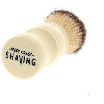 West Coast Shaving Beacon Shaving Brush, Synthetic, Ivory-Colored
