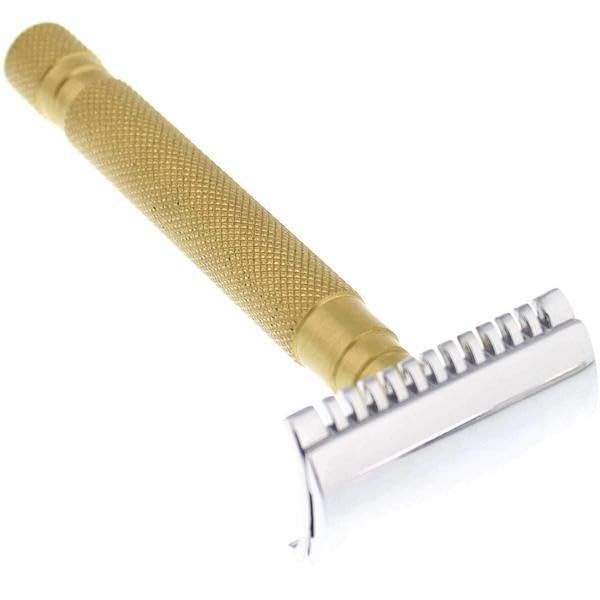 West Coast Shaving Vintage Collection Razor 78BR, Brass (Open Comb)