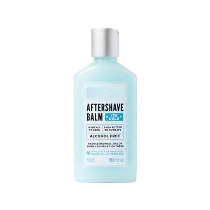 After Shave Balm - Cooling Alcohol-Free Balm with Menthol for Men, 6 oz (pack of 1)