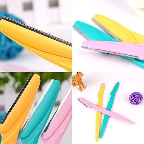 3 Pcs Eyebrow Shaper Cheek HairWomen's Trimmer Shaving Grooming Kit - Random Color Convenient Men's Shaving Grooming Sets (Yellow, green, pink)
