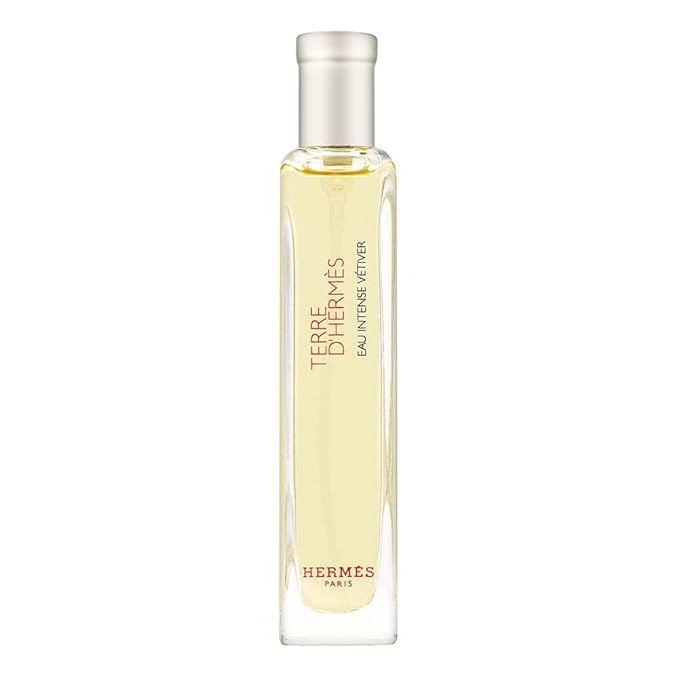 Terre D'Hermes Eau de Intense Vetiver by Hermes for Men 0.5 oz Eau de Parfum Spray with Pouch