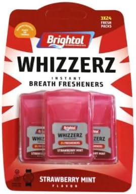 Whizzerz Breath Fresheners Strawberry Mint Flavor (3pk) - 24 Fresheners
