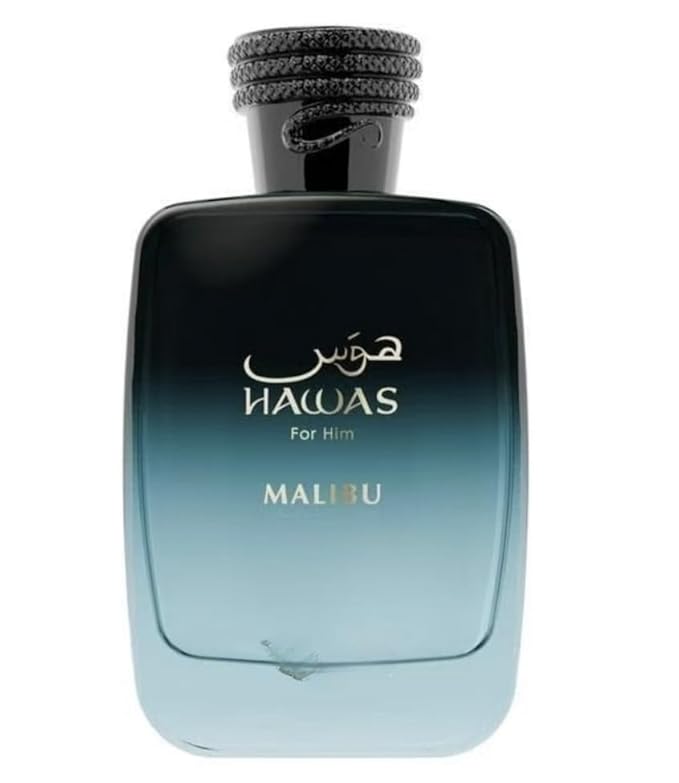 Hawas MALIBU For Him - Eau de Parfum Spray, hawas cologne for men,3.4oZ