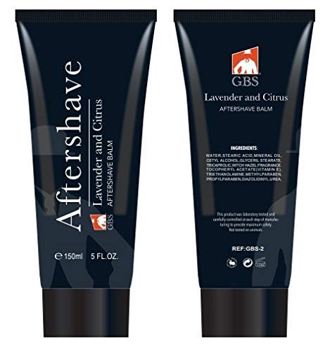 G.B.S Aftershave Balm Calms, Set of 2-5oz Lavender/Citrus and 5oz Sandalwood