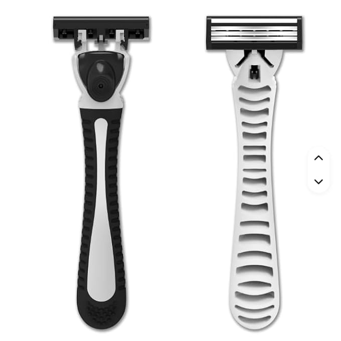 Disposable Razor, 3‑Blade Shaver with Lubrication Strip, 20 Refill Cartridges + 1 Handle, Smooth Shaving, Generic