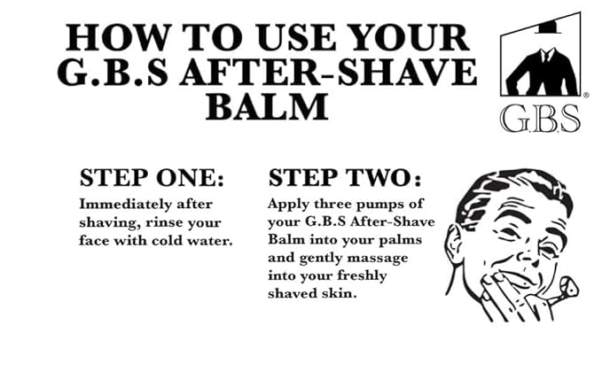 G.B.S Aftershave Balm Sandalwood, for Men - Soothes Razor Burn, Redness and Irritation Instant Relief For Sensitive Skin (Pack of 3)