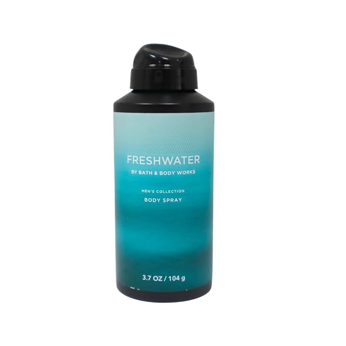 Bath & Body Works Men's Collection Deodorizing Body Spray - FRESHWATER - Gift Pack for Holiday - Lot of 3