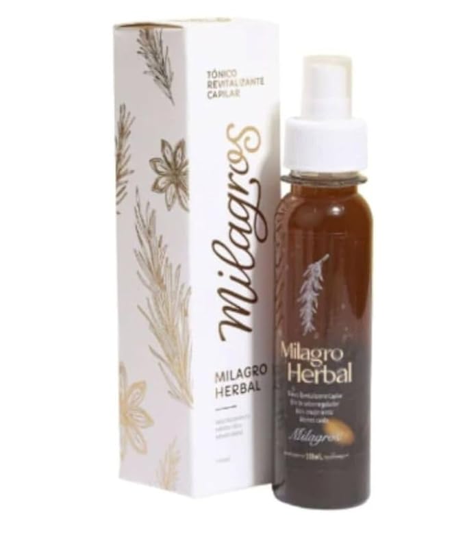 Tónico Milagro Herbal Formula anticaida, crecimiento capilar | Tonico Capilar | seborregulador revitalizante 3.71 oz
