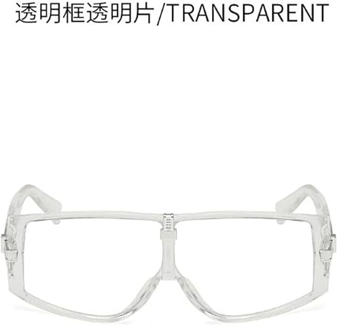 Full-enclosed wide-rim sunglasses new punk style hip-hop glasses men's UV protection sunglasses