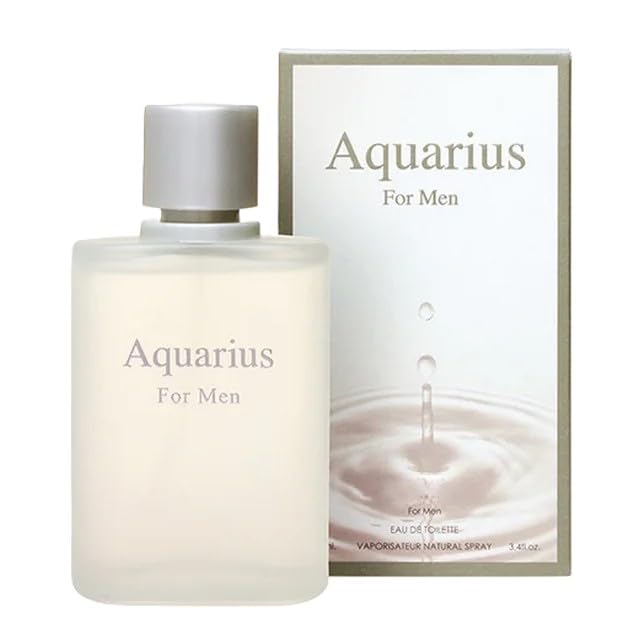 VALENTINE MILANO and (AQUARES Cologne for Men Combo Pack Eau de Toilette Fragrance 3.4oz/100ml, Natural Spray, Long Lasting (Pack of 2))