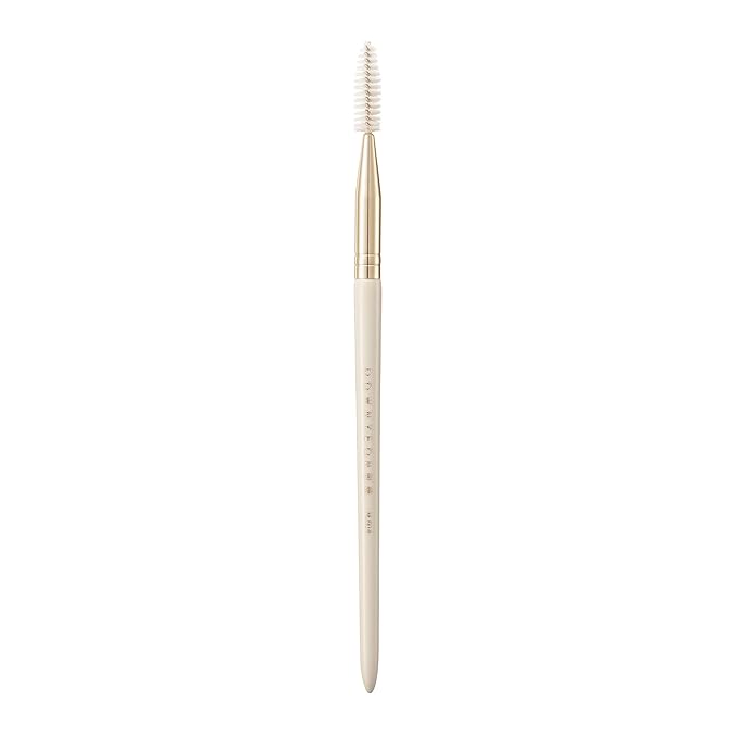 Bisque Series Spoolie Brush for Brow Grooming Lash Clump Removal Painted Birch Handle with Soft Nylon Bristles MJ914