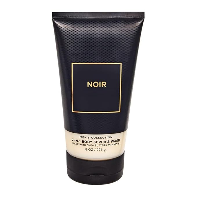 Bath & Body Works 2-IN-1 Body Scrub & Body Wash | 8 Oz (8 Ounce (Pack of 1), Noir)