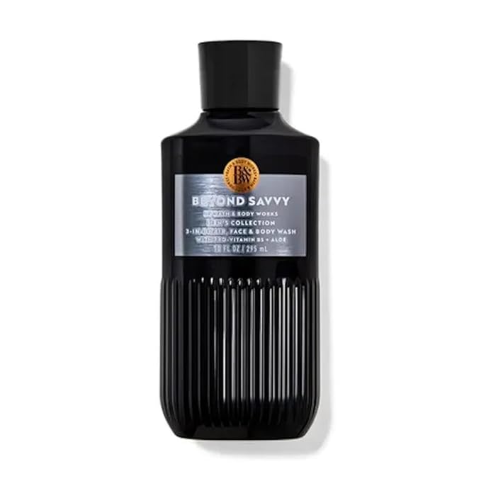 Bath and Body Works Beyond Savvy For Men 3-in-1 Hair, Face & Body Wash 10 oz - Full Size (Beyond Savvy)