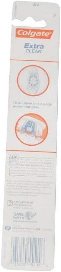 Colgate Extra Clean Medium Toothbrush 1 ea - Colors May Vary (Pack of 12)