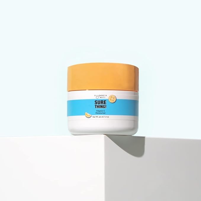 Elizabeth Mott Vitamin C Face Moisturizer – Lightweight Gel Cream with Gentle Triple Vitamin C Complex, Ceramides & Antioxidant-Rich Ingredients – Brightening Hydration for Radiant Skin, 1.7 oz