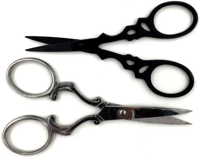 Badass Beard Care Beard & Mustache Stainless Steel Trimming Scissors For Men - Extremely Sharp and Durable (Silver)