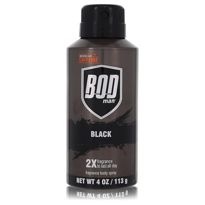 Bod Man Black Cologne By Parfums De Coeur Body Spray 4 oz