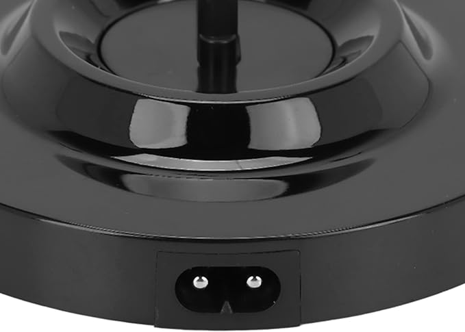 Universal Electric Shaver Charging Stand - Level Round Shape, Deep Design, Wide and Beautiful - Men's Shaver Charger Base in Black