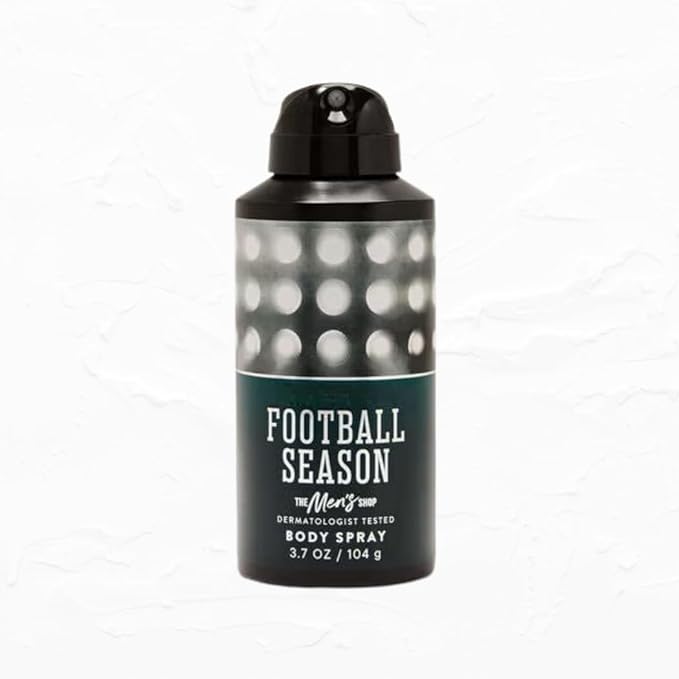 Football Season Men's Body Spray, 3.7 oz / 104 g (Packaging Design Styles May Vary)