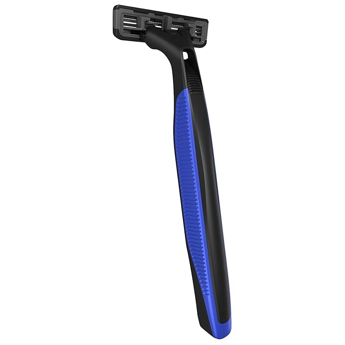 Dorco Pace 2 Plus Disposable Razors for Men (30ct), 2 Blades Shaving Razor, Pivoting Head, Open-Flow for Easy Rinsing, Lubricating Strip, Long Non-Slip Rubber Handle