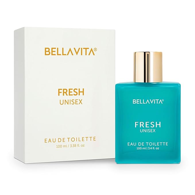 BellaVita Luxury Fresh Unisex Eau de Toilette (3.4 fl. oz.) | Long-Lasting Fragrances with Bergamot, Lavender, Ylang-Ylang & Sweet Almond | Fresh Toilette with French citrusy Notes