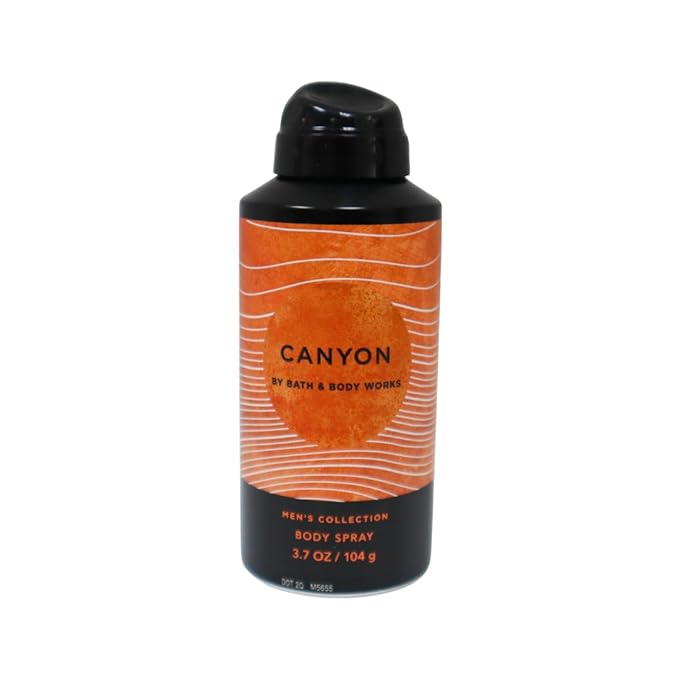Bath & Body Works Men's Collection Deodorizing Body Spray - CANYON - Gift Pack for Holiday - Lot of 2