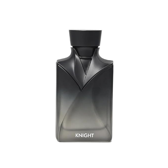 NASEEM KNIGHT Black Aqua Eau de Parfum for Men 90ml | Long-Lasting Oriental Woody Fragrance with Saffron, Bergamot, Cardamom, Oud, Leather & Amber | Bold Alcohol-Free