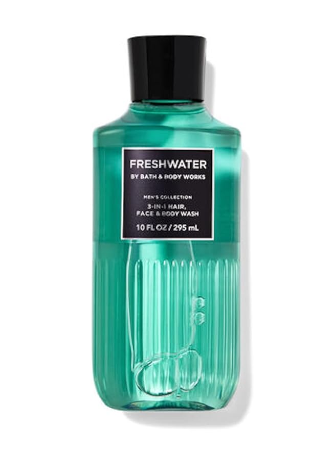 Bath & Body Works Bourbon Men's 3-IN-1 Hair & Body Wash 10 Oz. (Freshwater)