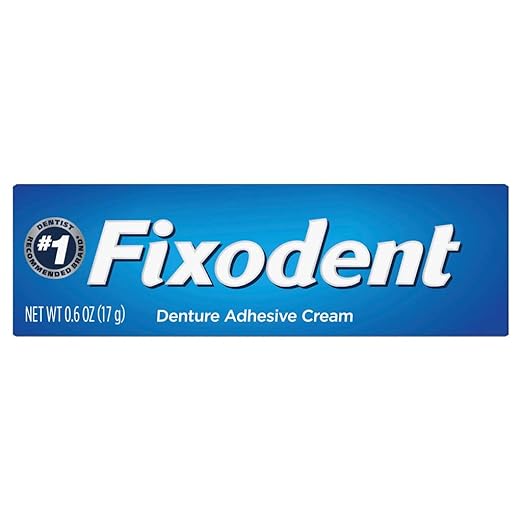 Fixodent Secure Denture Adhesive Cream, 0.6 oz (Pack of 2)