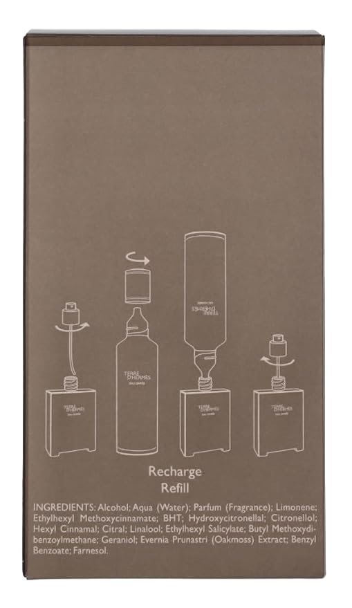 Terre DHermes Eau Givree by Hermes for Men - 1.6 oz EDP Spray (Refillable)