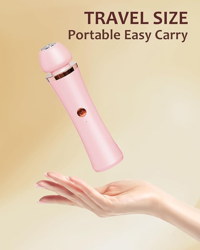 Facial Hair Remover for Women - 2-in-1 Electric Painless Face Hair Removal Shaver Device - Waterproof Face Trimmer & Body Epilator - Rechargeable Razor with 2 Heads for Lips Arms Legs Bikini Body