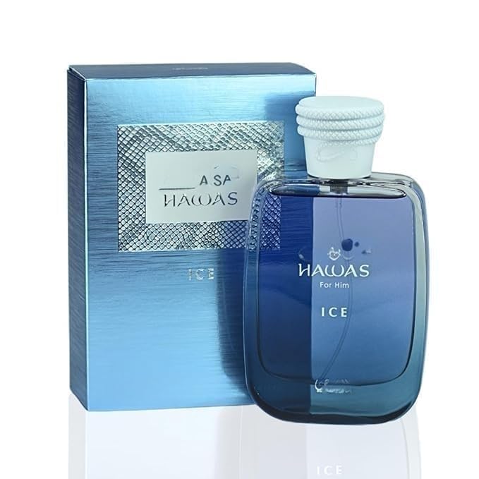 Hawas Ice For Him Hawas Cologne For Men EDP Long-Lasting Eau De Parfum Fresh, Masculine Fragrance, 100ml