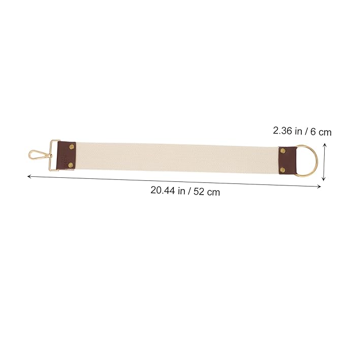 NOLITOY Professional Razor Strop for Sharpening and Polishing Canvas Double-sided Strap for Straight Razors Scissors and Fine Edges Essential Tool for Barbers and Shaving Enthusiasts