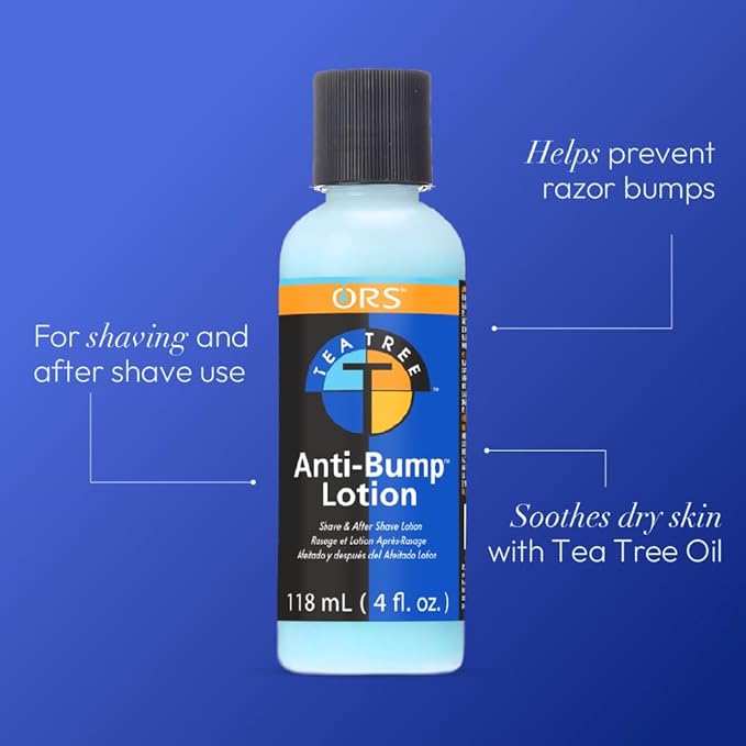 ORS Tea Tree Oil Anti Bump Lotion 4 Ounce (Pack of 2)