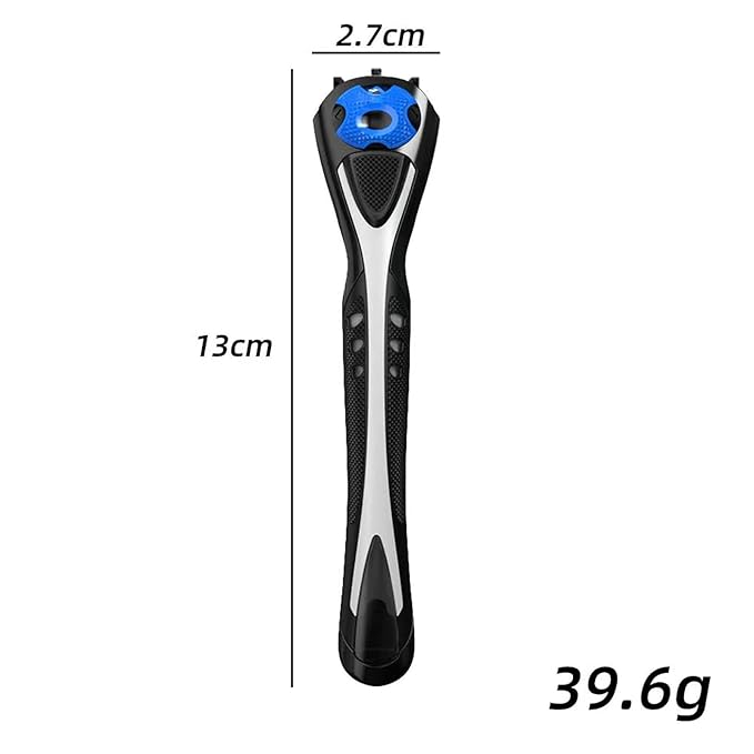Replacement handle compatible with amazon basics razors, ergonomic non-slip grip for men.