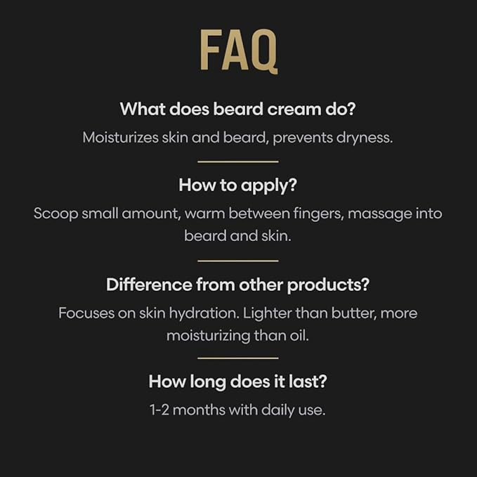 Beard Cream for Men by Beard Struggle - Itch Relief Softener & Moisturizer - Keep Your Beard Growth Hydrated & Refreshing - Platinum Collection, Aesir's Triumph - 50g