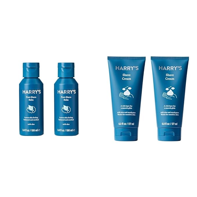 Harry's Post Shave Balm for Men - 3.4 Fl Oz (Pack of 2) Shaving Cream for Men with Eucalyptus - 2 pack (6 oz)
