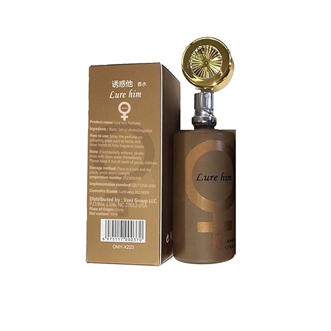 VeniCare Golden Lure for Women – Long-Lasting Perfume 1.7 Fl Oz, Seductive “Lure Him” Fragrance for Modern Confident Women