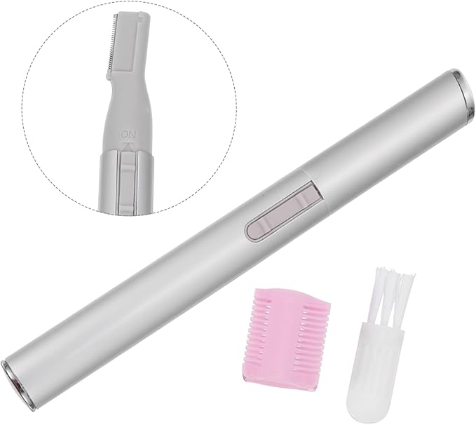 Electric Eyebrow Trimmer for Women Labor Saving Nose Hair Remover and Facial Hair Razor Ergonomic Portable Design for Comfortable Professional Grooming at Home and Travel