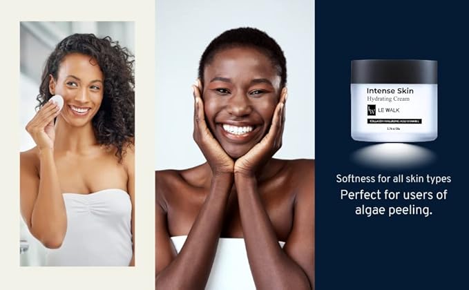 Day and Night Collagen Hydrating Cream for Women and Men, Moisturizing Cream for Dry Skin, Made with Hyaluronic Acid, Jojoba Esters, Collagen, and Vitamins C and E, 1.76 oz Tub