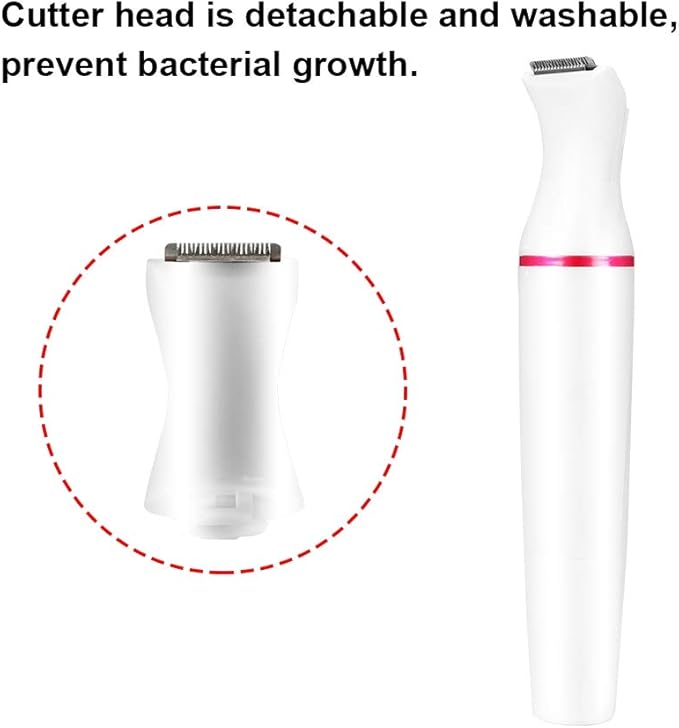 with Detachable Cutter Heads Portable Women Eyebrow Trimmer Women Hair Shaver, Women Electric Shaver, Multi-Functional for Women Men