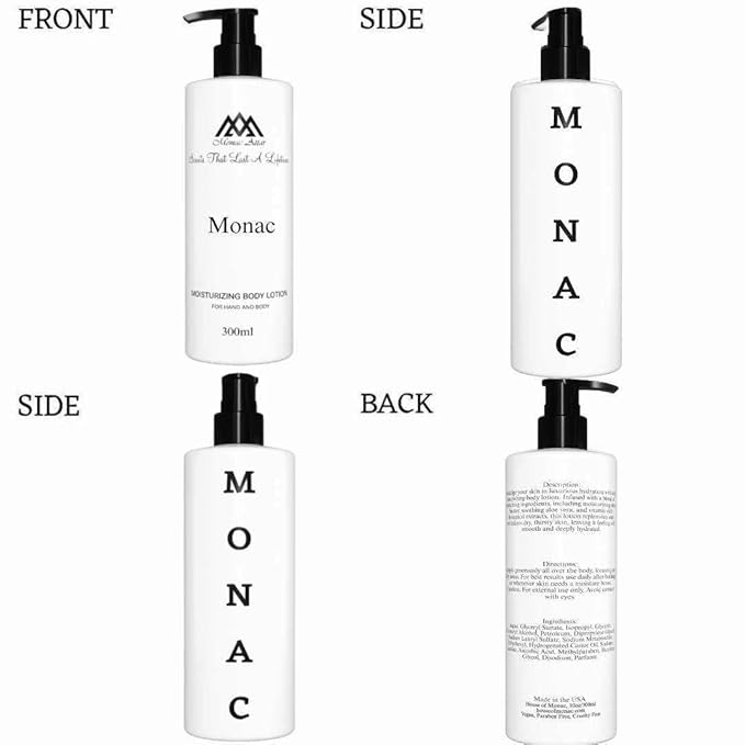 Monac 540 Lotion Inspired by Baccarratt Rouge 540, Eau De Parfum, 1.7oz/50ml, Unisex, Long Lasting Fragrance, Luxury Made Affordable