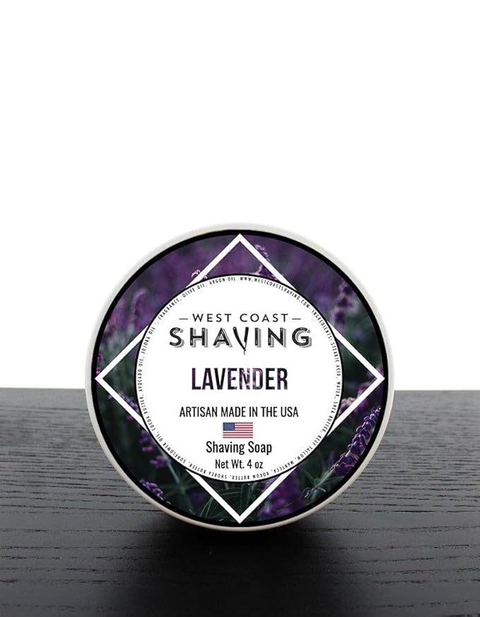 West Coast Shaving Shaving Soap, Lavender, 4 oz