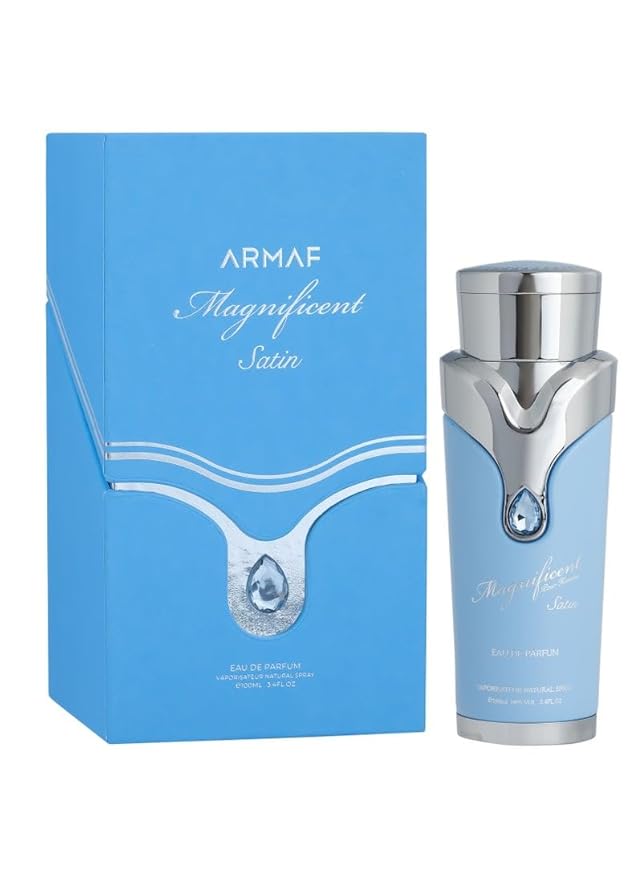 Armaf Magnificent Satin for Men Eau de Parfum Spray, 3.4 Ounce