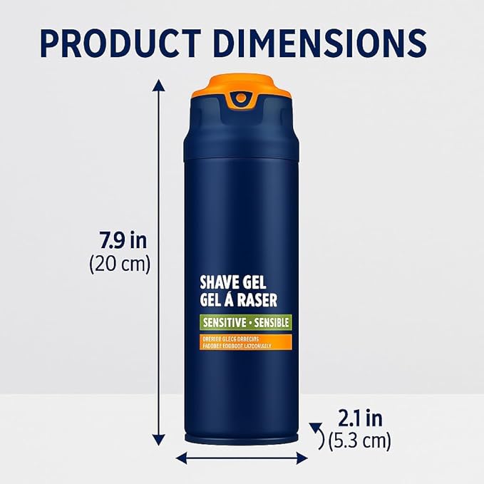 Pro Shaving Gel for Men, Fragrance Free, 7 oz (2-Pack)